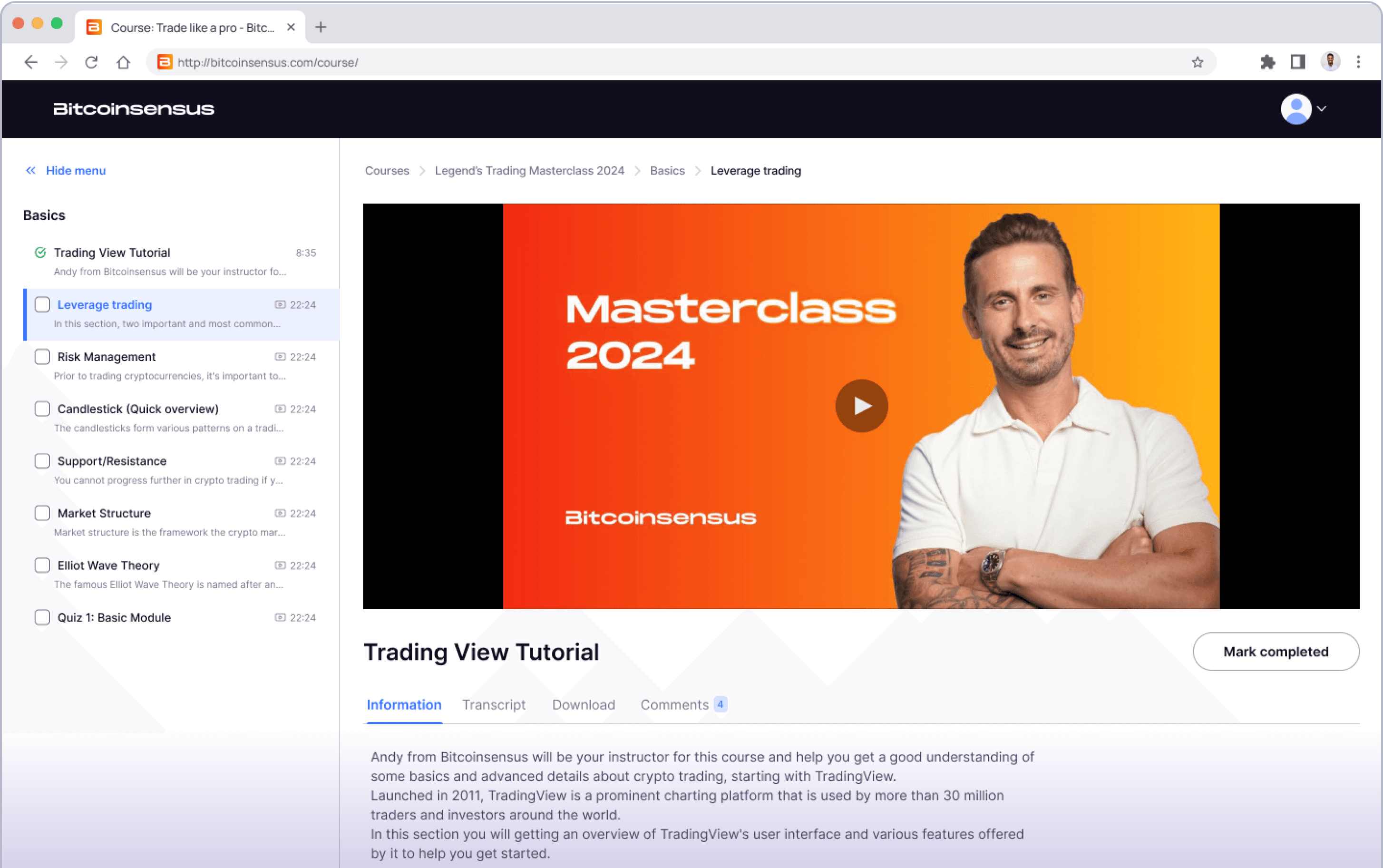 Masterclass '24 overview